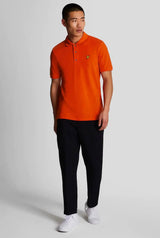 Lyle & Scott Men’s Plain Polo Shirt Tangerine Tango Northern