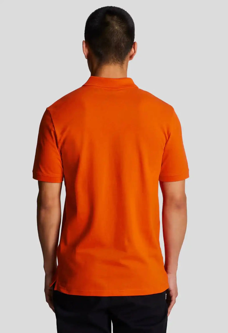 Lyle & Scott Men’s Plain Polo Shirt Tangerine Tango Northern