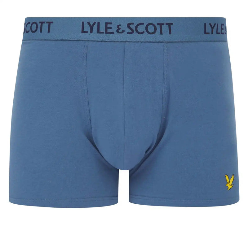 Lyle & Scott Mens 3 Pack Boxers Barclay Blue Horizon/Chambray