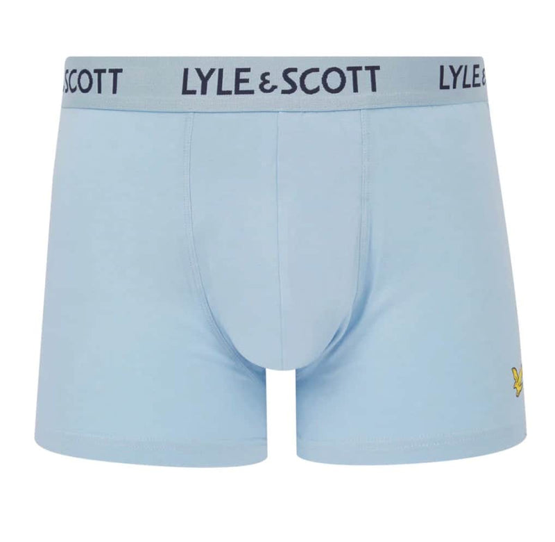 Lyle & Scott Mens 3 Pack Boxers Barclay Blue Horizon/Chambray