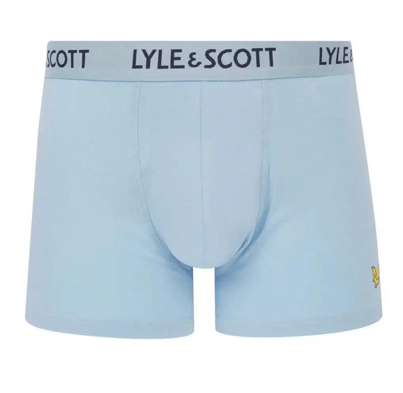 Lyle & Scott Mens 3 Pack Boxers Barclay Blue Horizon/Chambray