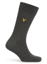 Lyle & Scott Mens 3 Pack Socks Barwood Argyle Dark Grey Marl Stripe