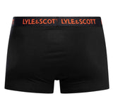Lyle & Scott Mens Barclay Boxer Trunks Black Multi Waistbands