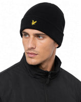 Lyle & Scott Mens Beanie Hat Jet Black Northern Ireland Belfast