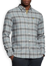 Lyle & Scott Men’s Button Down Check Shirt Cold Grey Ballynahinch