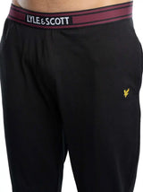 Lyle & Scott Mens Cash Pyjamas Set Wine Tasting/Black Northern