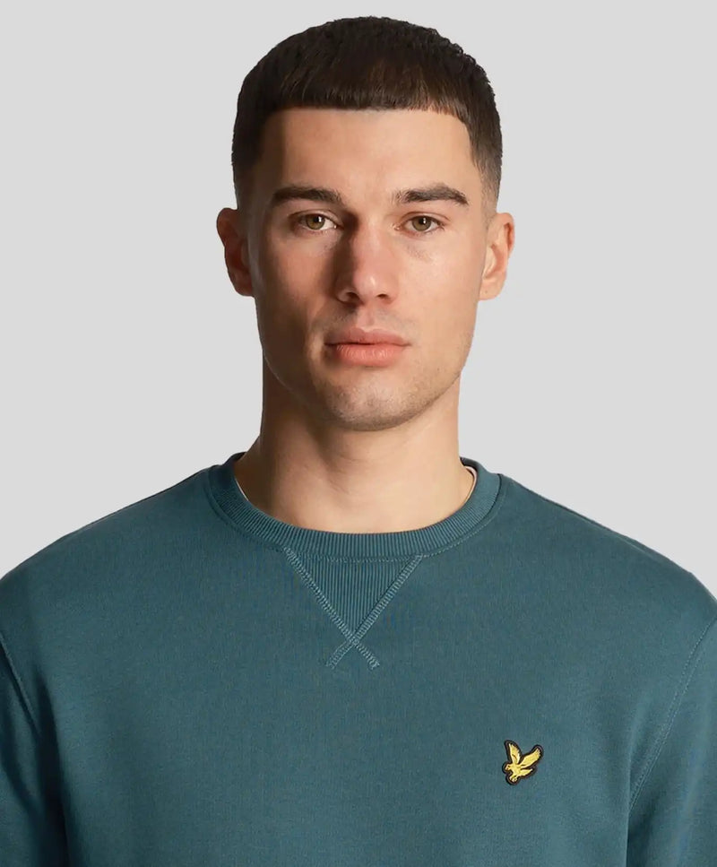 Lyle & Scott Men’s Crew Neck Sweatshirt Malachite Green Northern