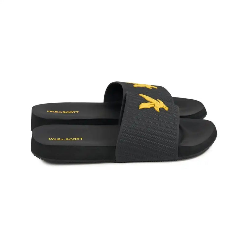 Lyle & Scott Mens Easy Slide True Black Northern Ireland Belfast