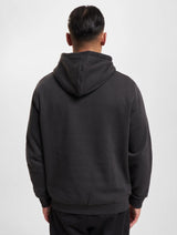 Lyle & Scott Mens Loopback Embroidered Hoodie Jet Black/White