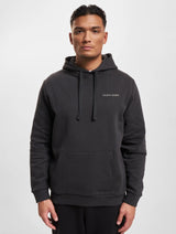 Lyle & Scott Mens Loopback Embroidered Hoodie Jet Black/White