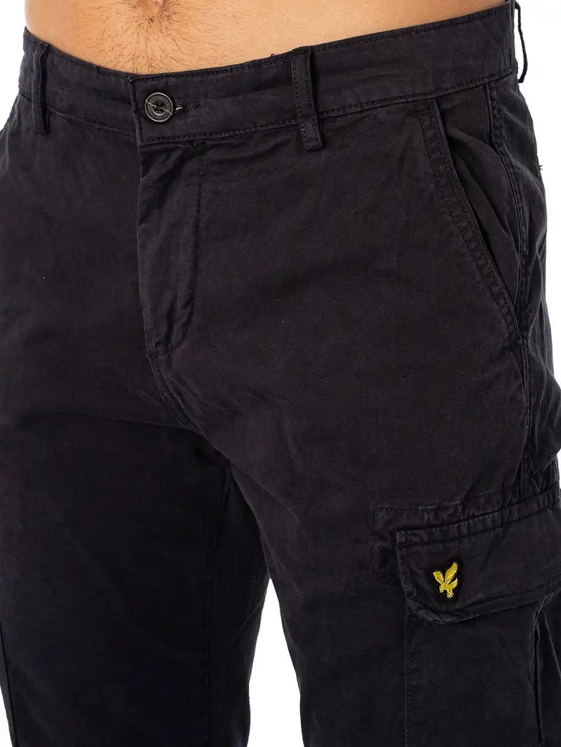 Lyle & Scott Mens Main Road Cargo Trousers Jet Black Ballynahinch