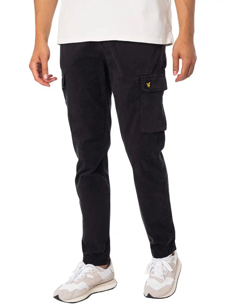 Lyle & Scott Mens Main Road Cargo Trousers Jet Black Ballynahinch