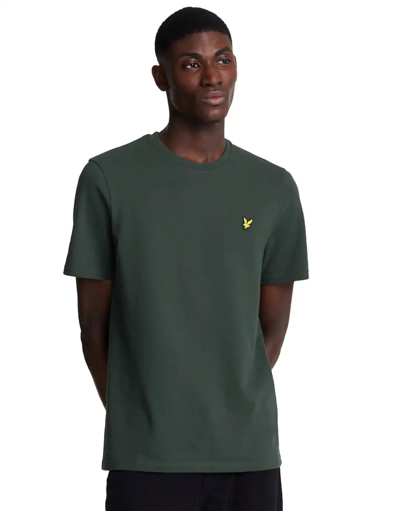 Lyle & Scott Mens Pique T-Shirt Deep Green Northern Ireland Belfast