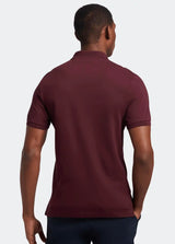 Lyle & Scott Plain Polo Shirt Burgundy - Shirts & Tops