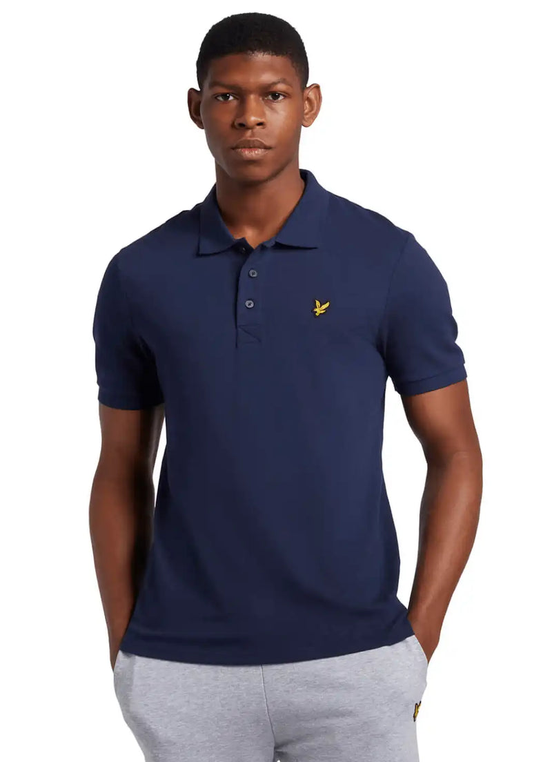 Lyle & Scott Plain Polo Shirt Dark Navy - Shirts & Tops