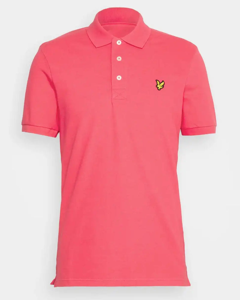 Lyle & Scott Men’s Plain Polo Shirt Electric Pink Northern Ireland