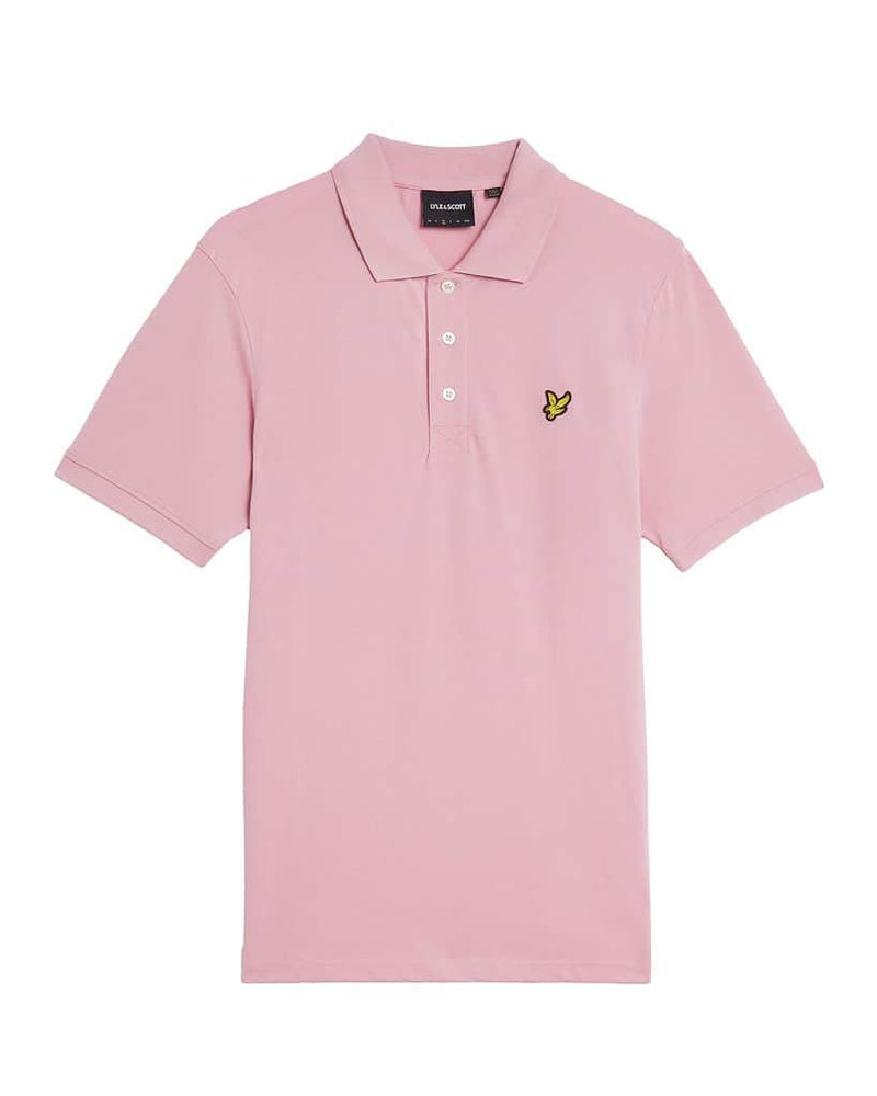 Lyle & Scott Mens Plain Polo Shirt Pink Light Northern Ireland Belfast
