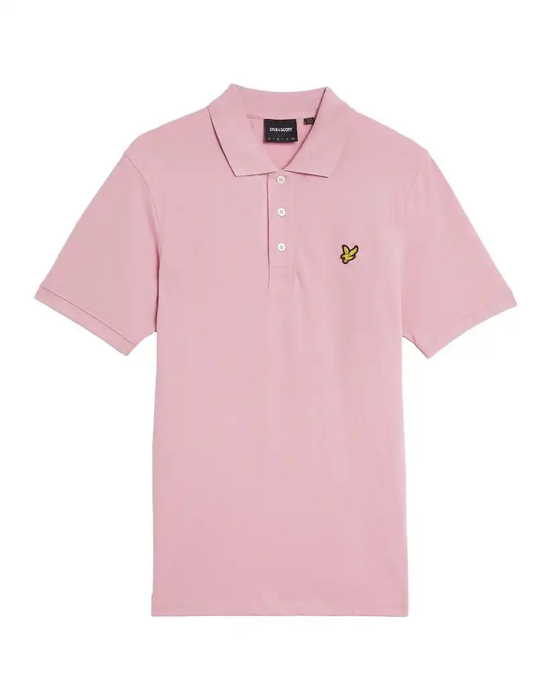 Lyle & Scott Mens Plain Polo Shirt Pink Light Northern Ireland Belfast