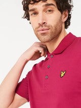 Lyle & Scott Mens Plain Polo Shirt Rich Burgundy Northern Ireland