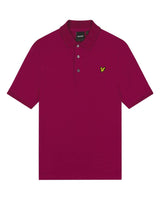 Lyle & Scott Mens Plain Polo Shirt Rich Burgundy Northern Ireland