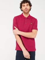 Lyle & Scott Mens Plain Polo Shirt Rich Burgundy Northern Ireland