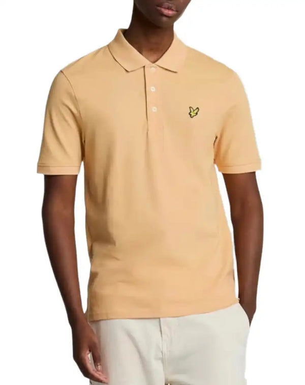 Lyle & Scott Mens Plain Polo Shirt Sherbet Northern Ireland Belfast