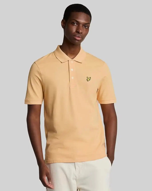 Lyle & Scott Mens Plain Polo Shirt Sherbet Northern Ireland Belfast