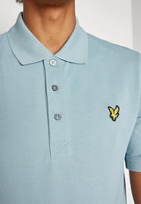 Lyle & Scott Men’s Plain Polo Shirt Slate Blue Northern Ireland