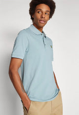 Lyle & Scott Men’s Plain Polo Shirt Slate Blue Northern Ireland