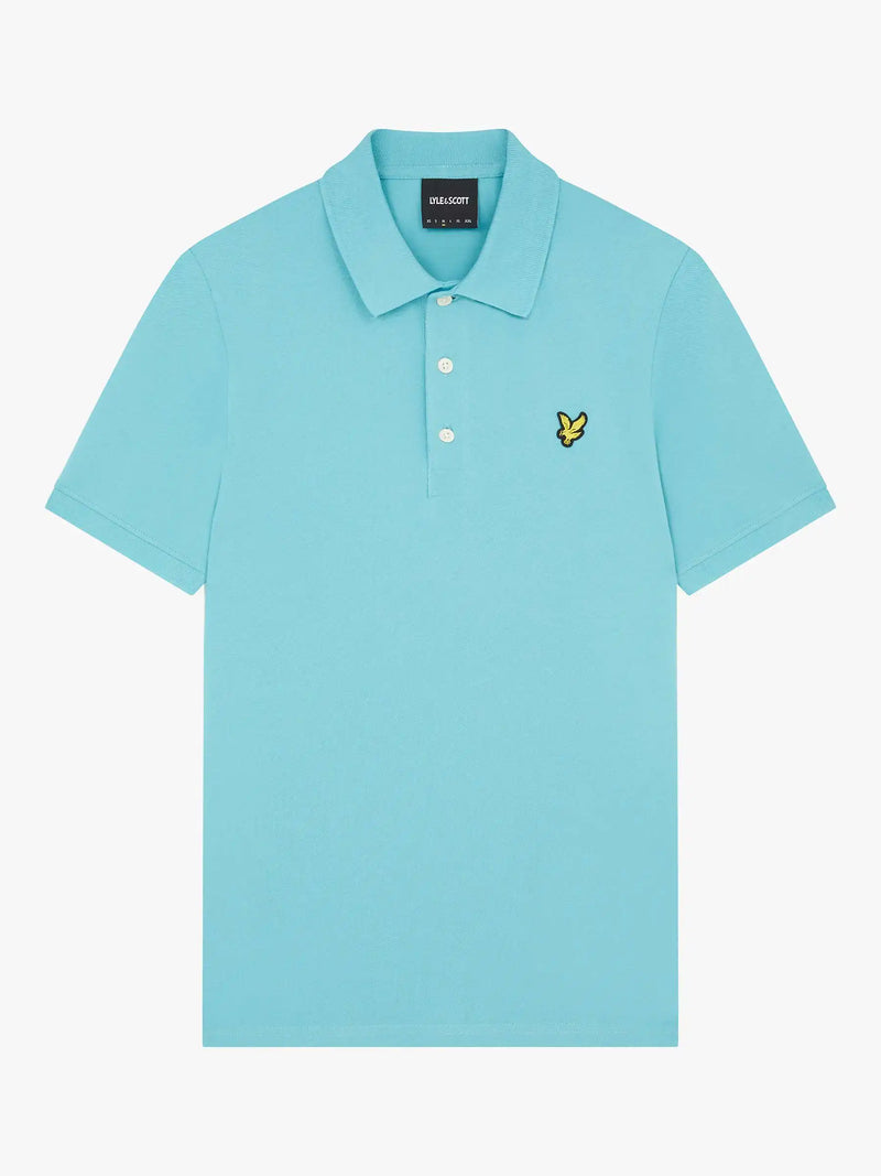 Lyle & Scott Mens Plain Polo Shirt SP400VOG Alpine Sky Ballynahinch