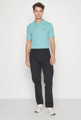 Lyle & Scott Mens Plain Polo Shirt SP400VOG Alpine Sky Ballynahinch