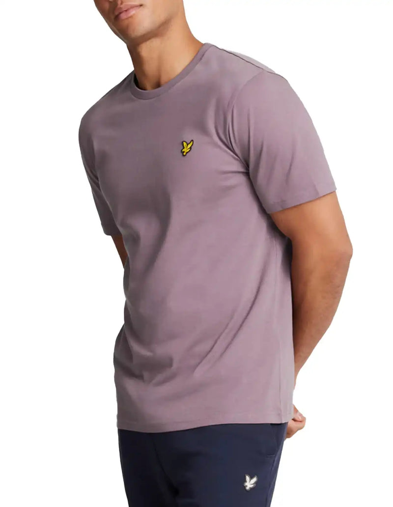 Lyle & Scott Mens Plain T-Shirt Highland Mauve Northern Ireland