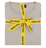 Lyle & Scott Mens Pyjamas Cash Heather Sand - Black Northern Ireland