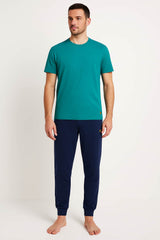 Lyle & Scott Mens Pyjamas Loungewear Cash Bayberry/Peacoat Northern