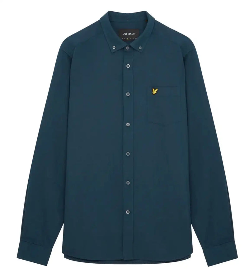 Lyle & Scott Mens Regular Fit Oxford Shirt LW1302VOG Apres Navy