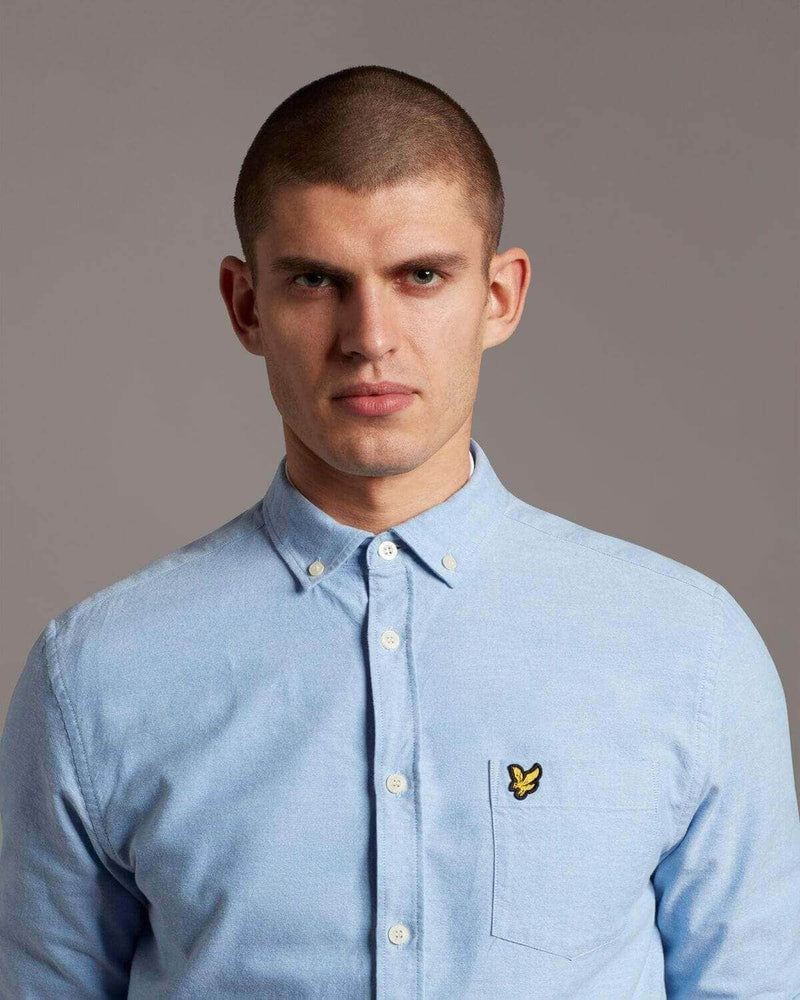 Lyle & Scott Regular Fit Oxford Shirt Riviera Blue