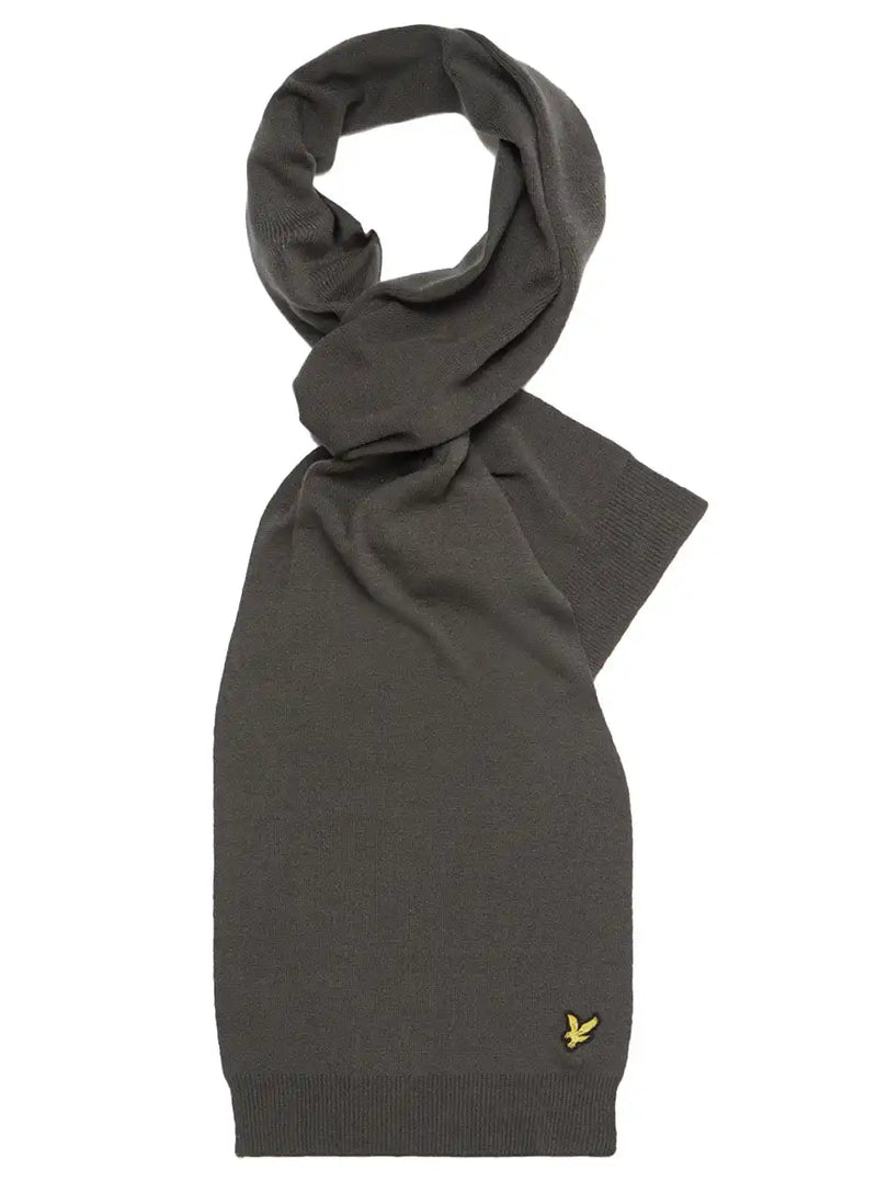 Lyle & Scott Mens Scarf SV911ARC-T28 Mid Grey Marl Ballynahinch