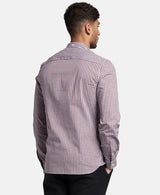 Lyle & Scott Men’s Slim Fit Gingham Shirt Burgundy/White Ballynahinch