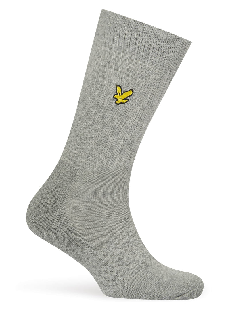 Lyle & Scott Mens Socks 3 Pack Hamilton White/Grey/Dark Grey Northern