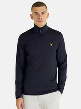 Lyle & Scott Mens Technical 1/4 Zip Midlayer ML1760G Dark Navy