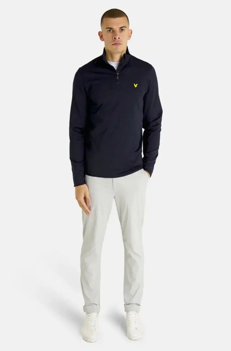 Lyle & Scott Mens Technical 1/4 Zip Midlayer ML1760G Dark Navy