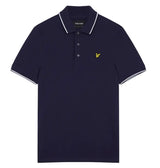 Lyle & Scott Tipped Polo Shirt - Navy / White