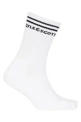 Lyle & Scott Mens Walter 3 Pack Sports Socks White/Grey/Black 7-11UK