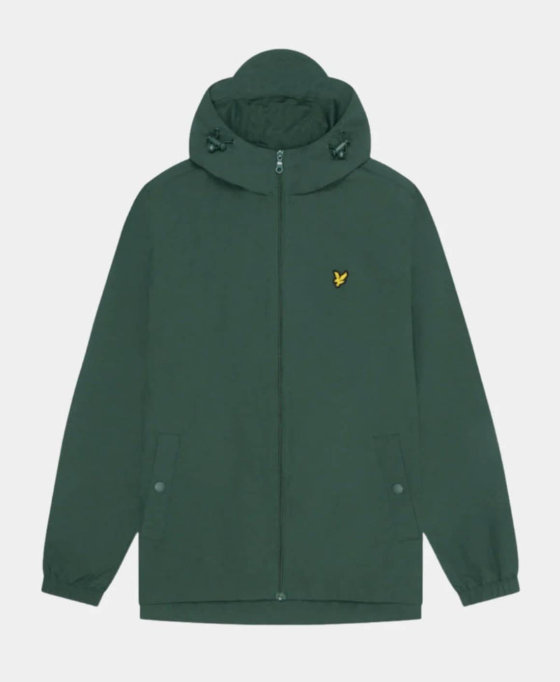 Lyle & Scott Mens Zip Through Hooded Jacket Argyle Teal Northern