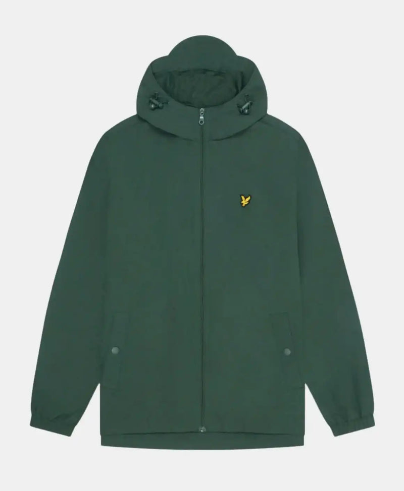 Lyle & Scott Mens Zip Through Hooded Jacket Argyle Teal Northern