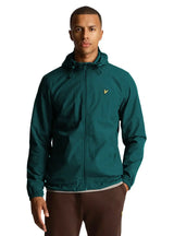 Lyle & Scott Mens Zip Through Hooded Jacket Malachite Green Northern