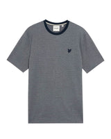 Lyle & Scott Pique Interlock T Shirt Chambray Blue Northern Ireland