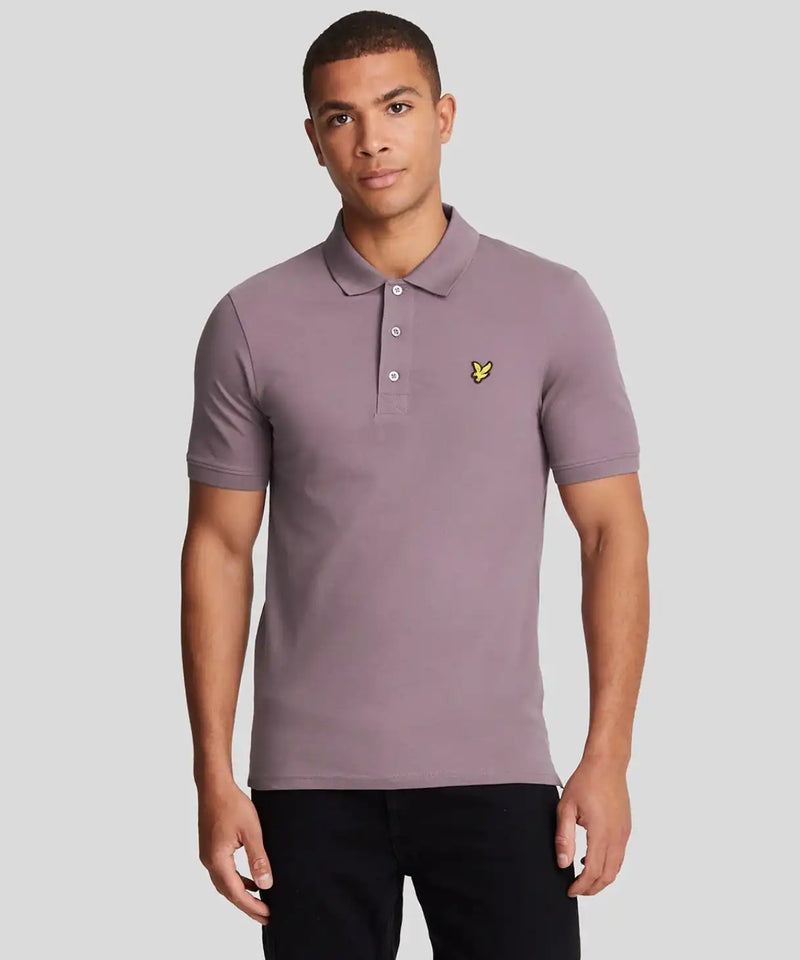 Lyle & Scott Plain Polo Shirt Highland Mauve Northern Ireland Belfast