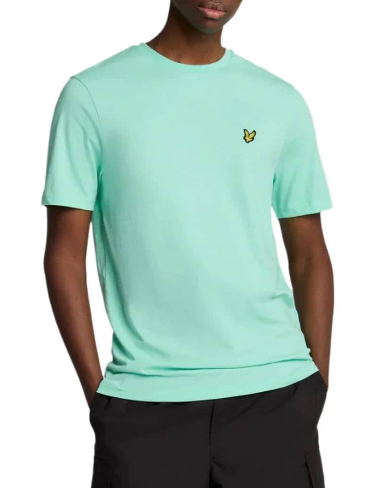 Lyle & Scott Plain T-Shirt Aquamarine Northern Ireland Belfast