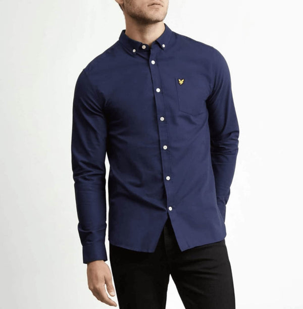 Lyle & Scott Regular Fit Oxford Shirt Dark Navy